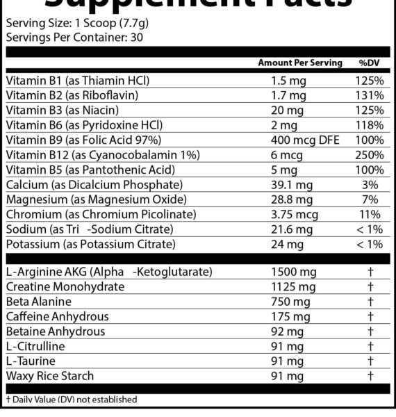 Pre workout Honeydew Watermelon - Image 2